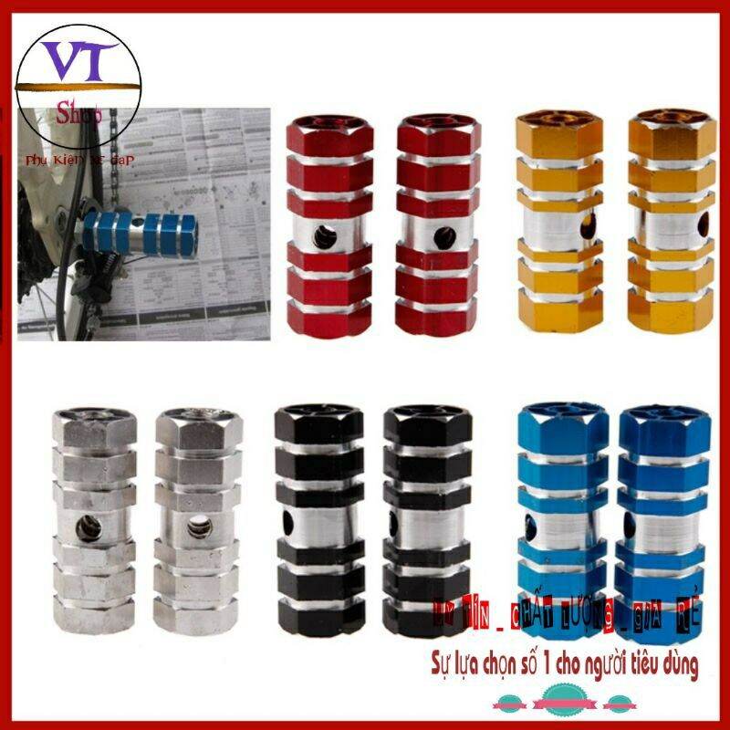 Bộ gác chân bánh sau Xe đạp đủ màu
