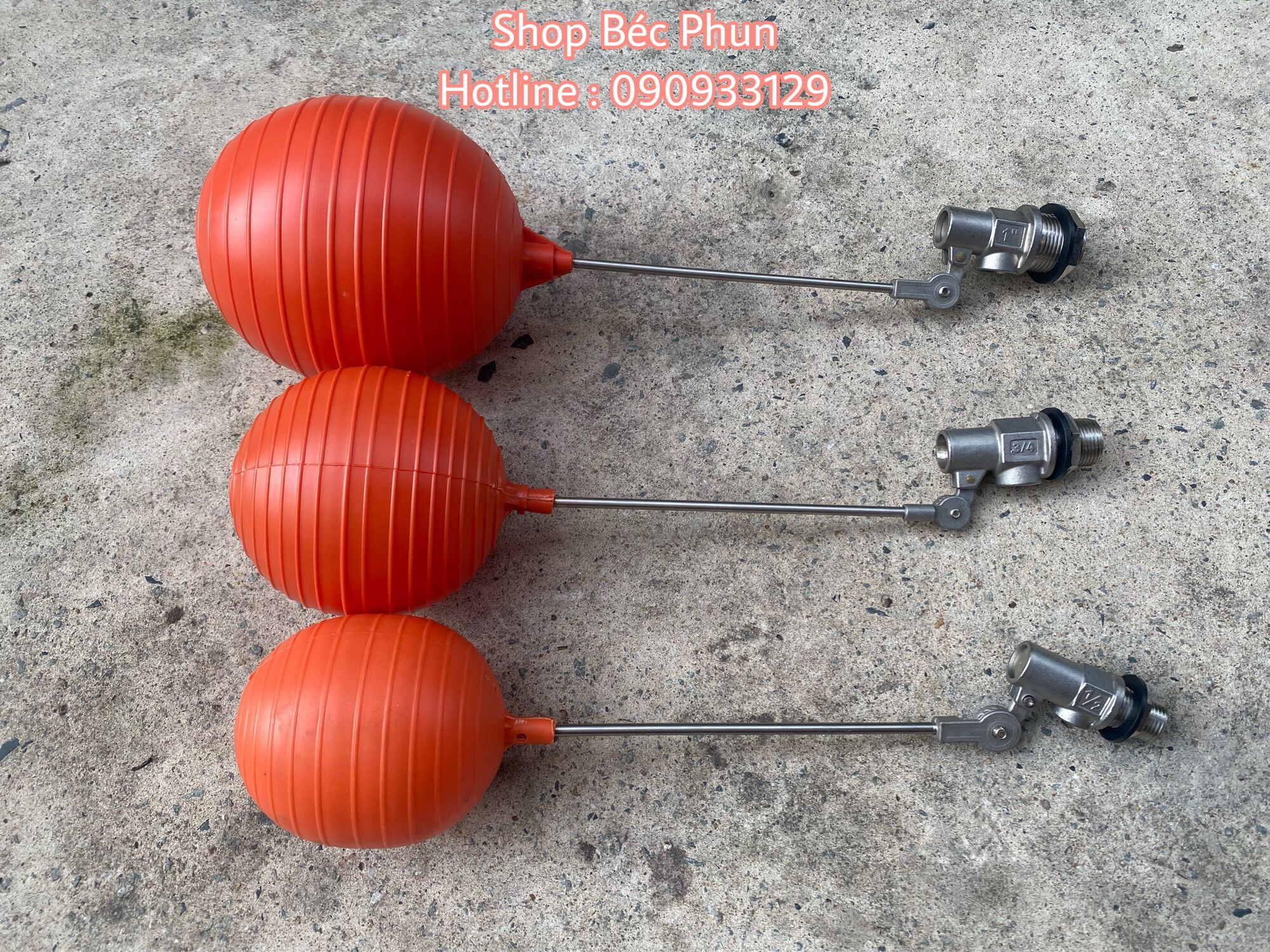 Phao cơ inox phi 21 27 34