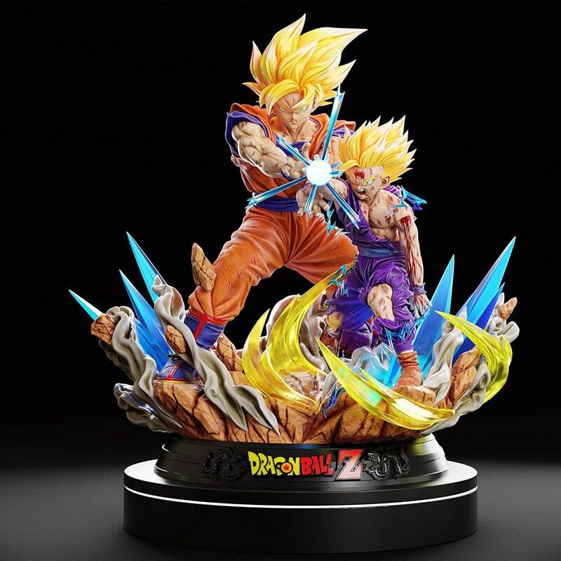 File in 3D Goku & Gohan Diorama