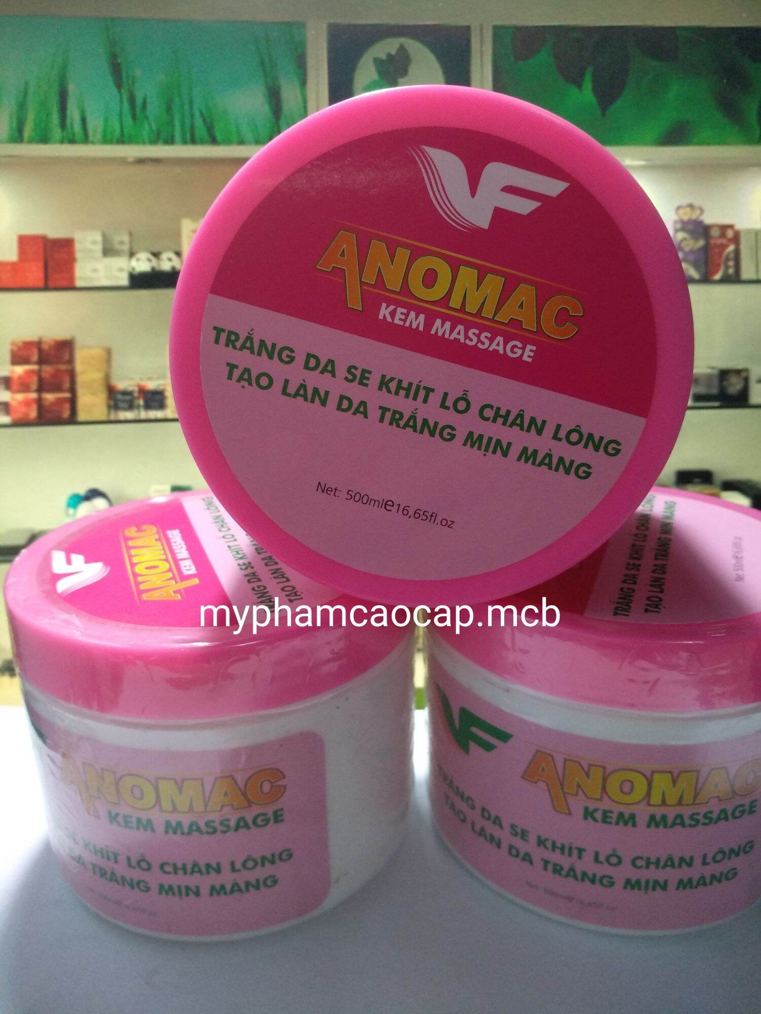 Kem massage mặt dưỡng trắng mịn da Anomac 500g