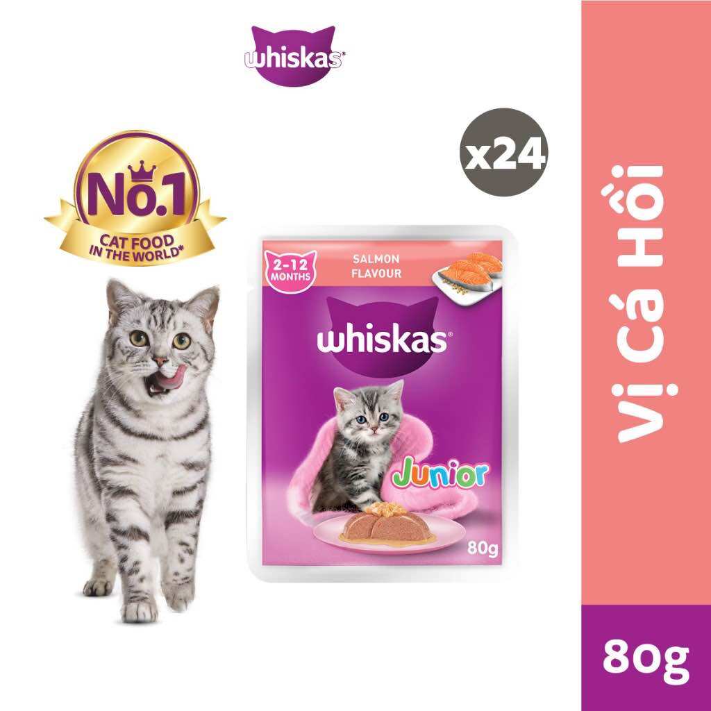 Pate Whiskas Dành Cho Mèo Con 80G