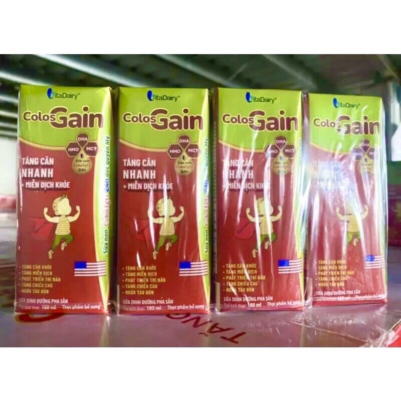 Thùng 48 hộp sữa bột pha sẵn Colosgain 110ml