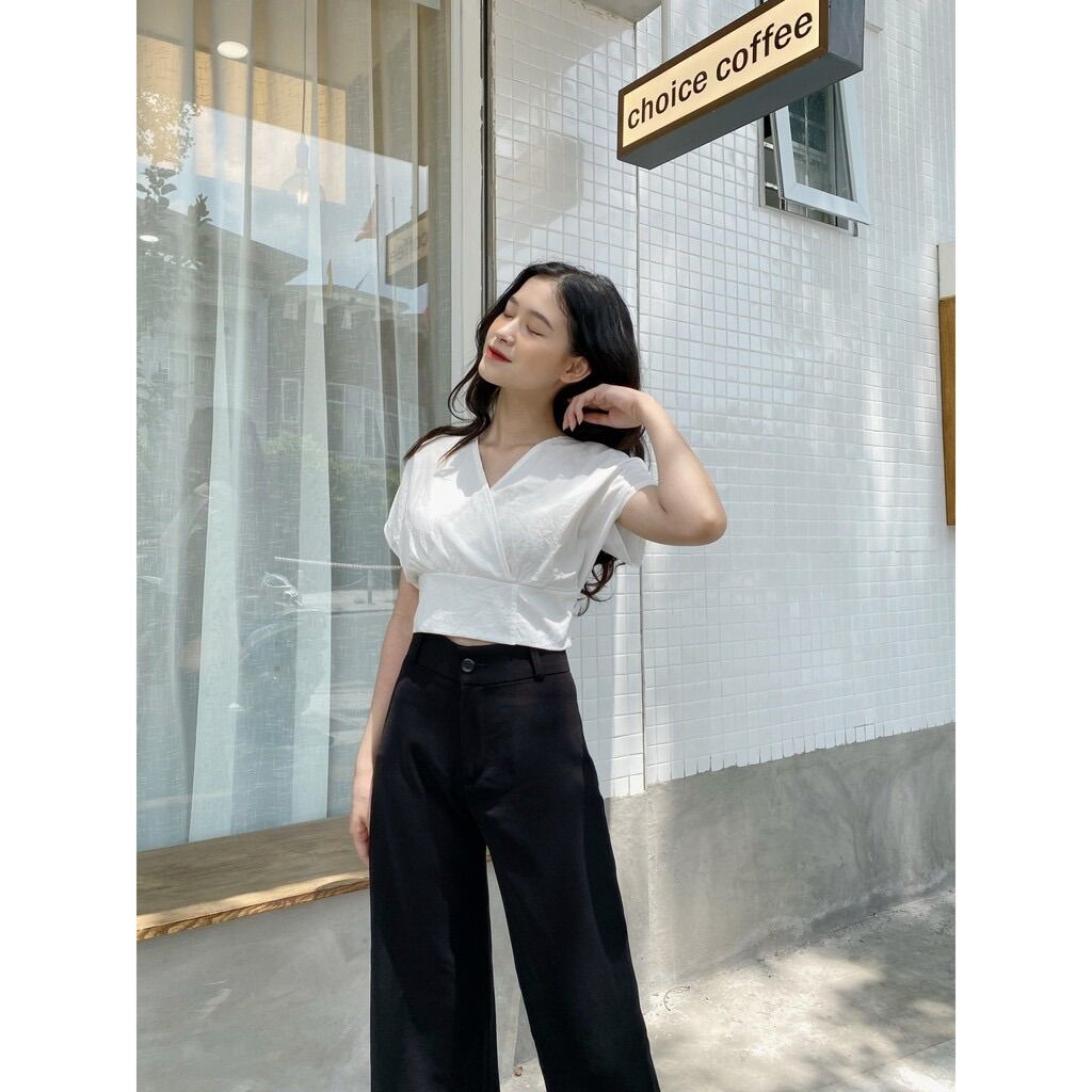 YU CHERRY | Áo nữ Shiny Linen Top YA379