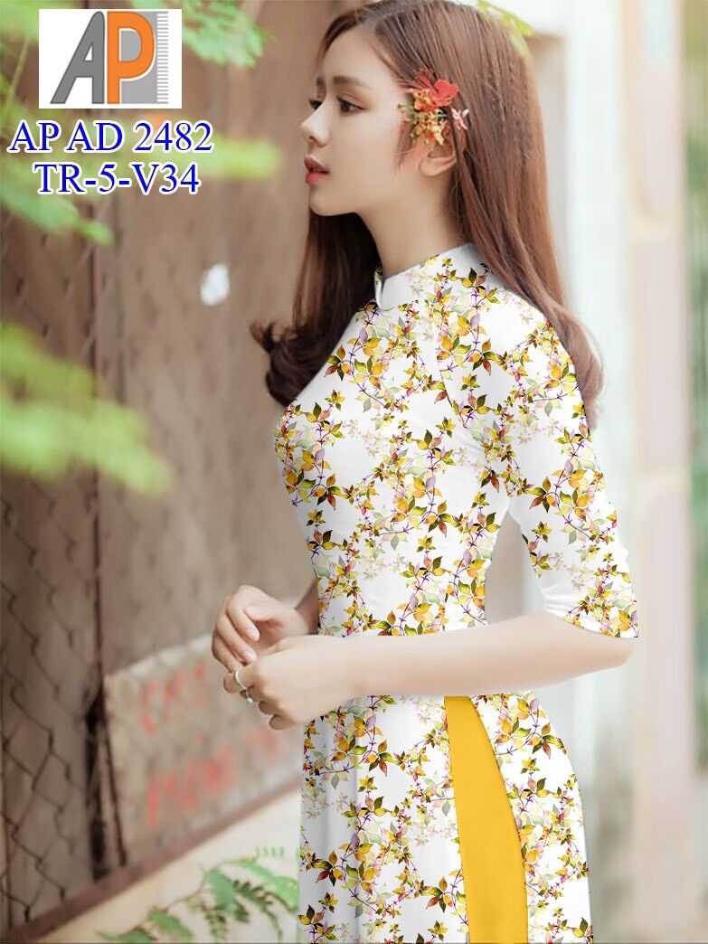 Vải áo dài hoa nhí