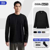 [MỚI - THU ĐÔNG 2025][TẶNG TẤT COTTON]Áo dài tay nam 100% Cotton Relaxed Fit Thoải Mái Dễ Mặc Coolmate