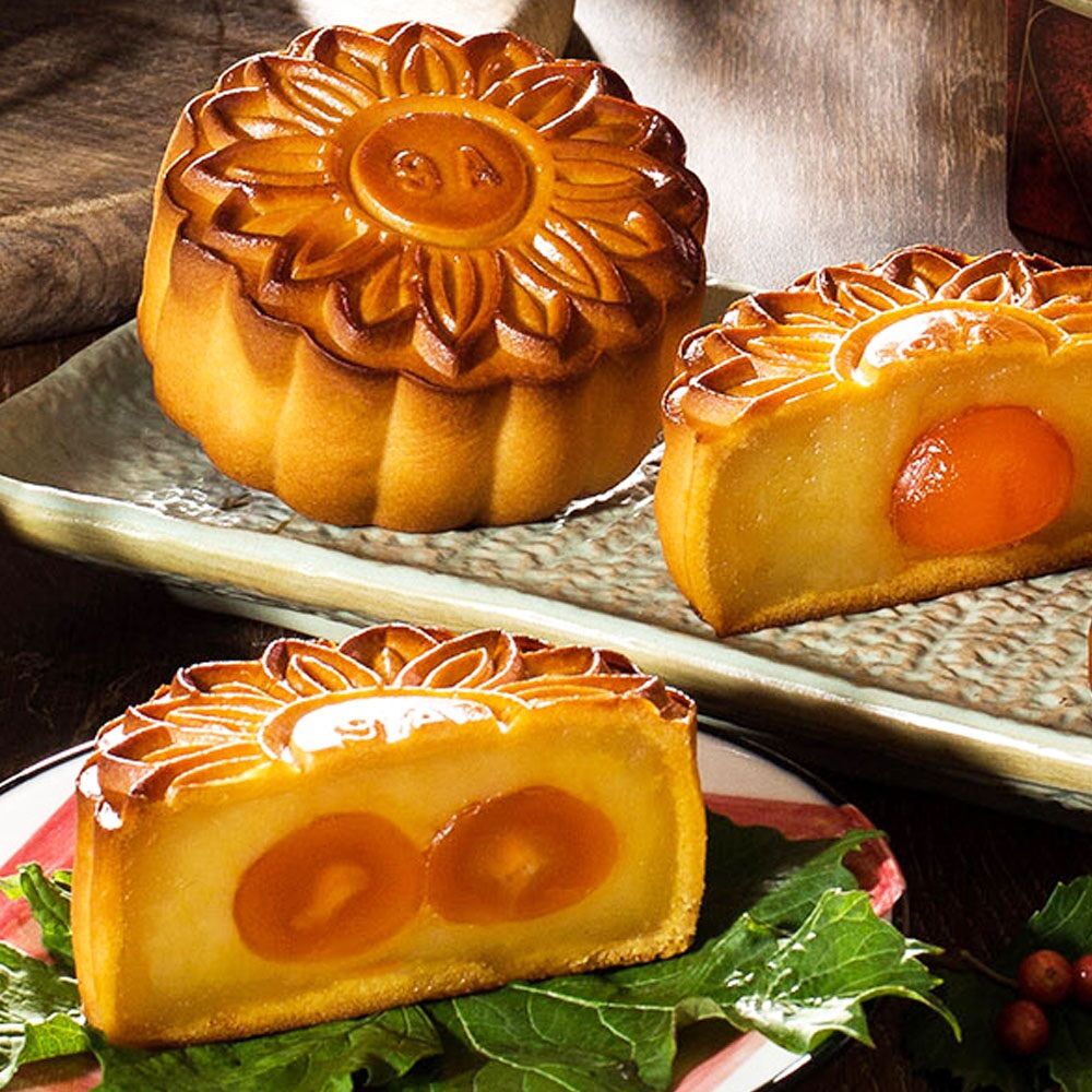Bánh trung thu đậu xanh 2 trứng