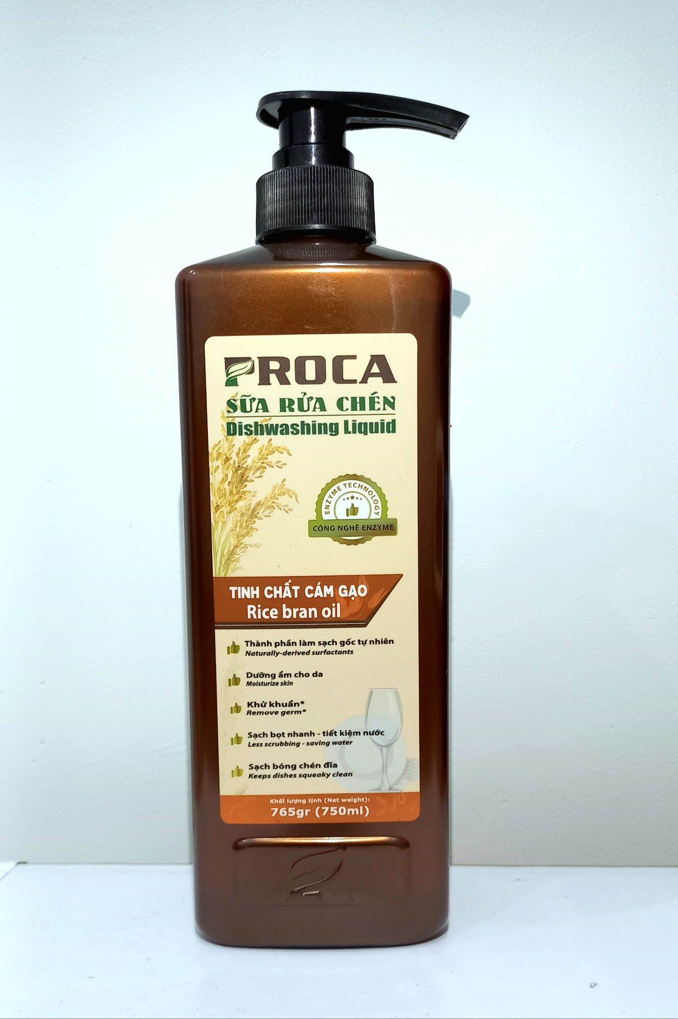 Sửa rửa chén PROCA tinh chất cám gạo 765gr