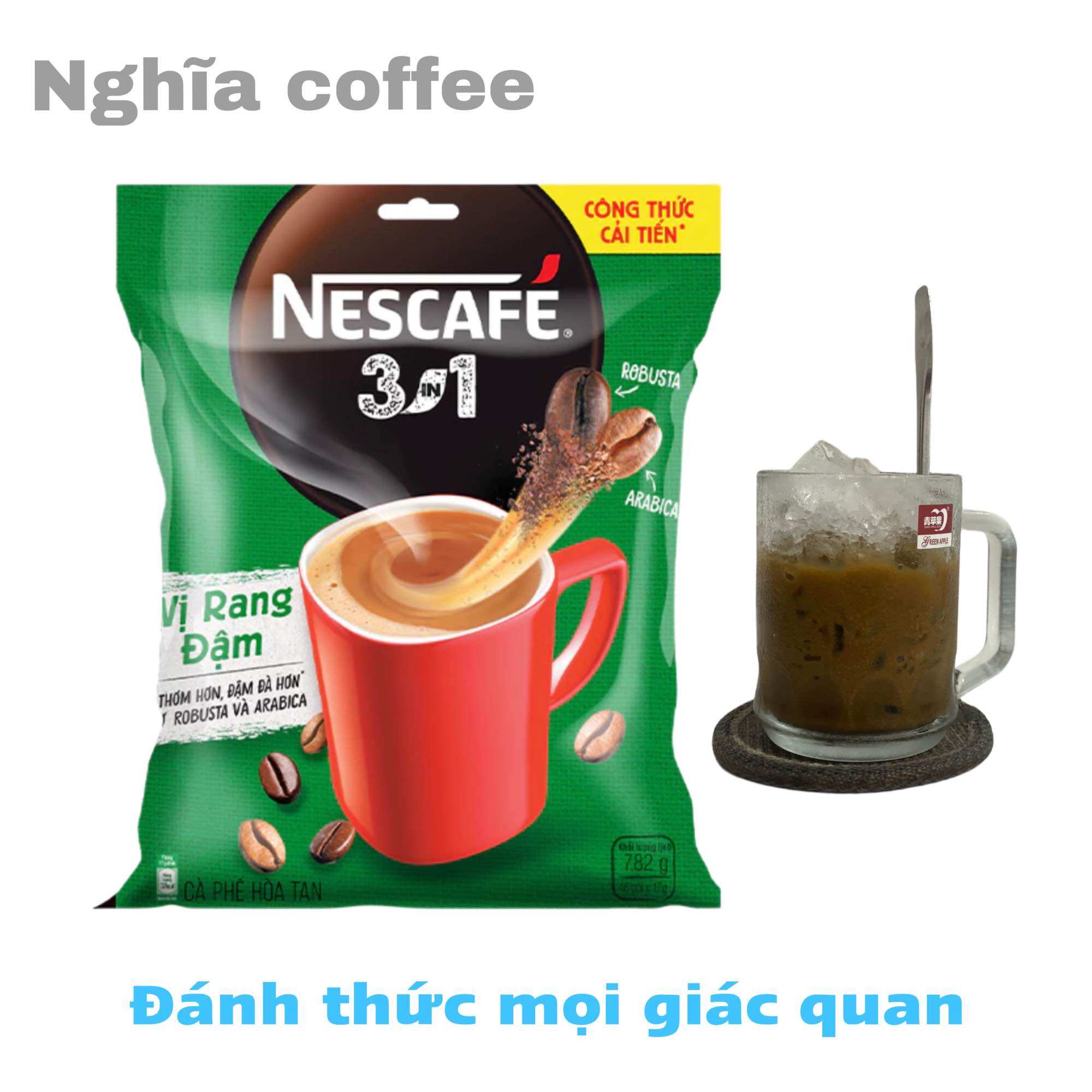 1 bịch nescafé hoà tan - vị rang đậm