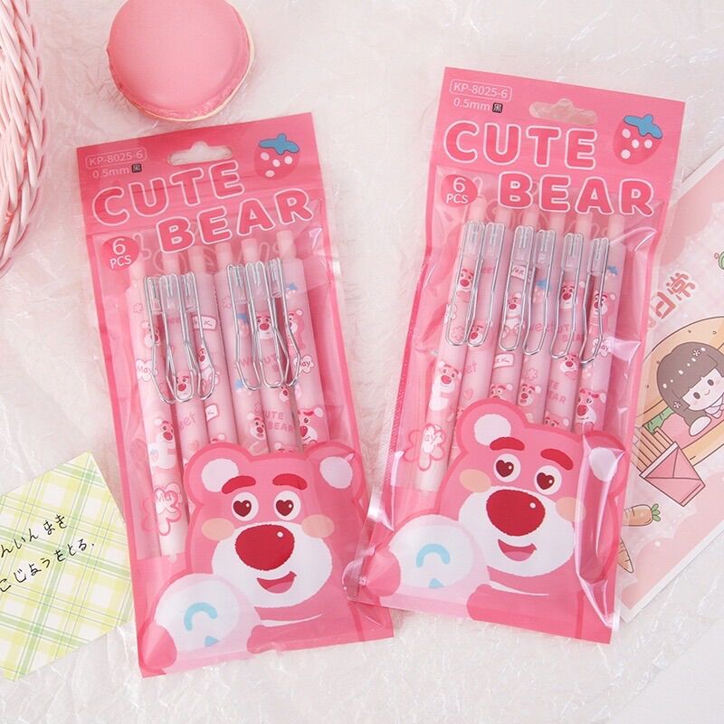 BÚT MỰC ĐEN GẤU DÂU LOTSO