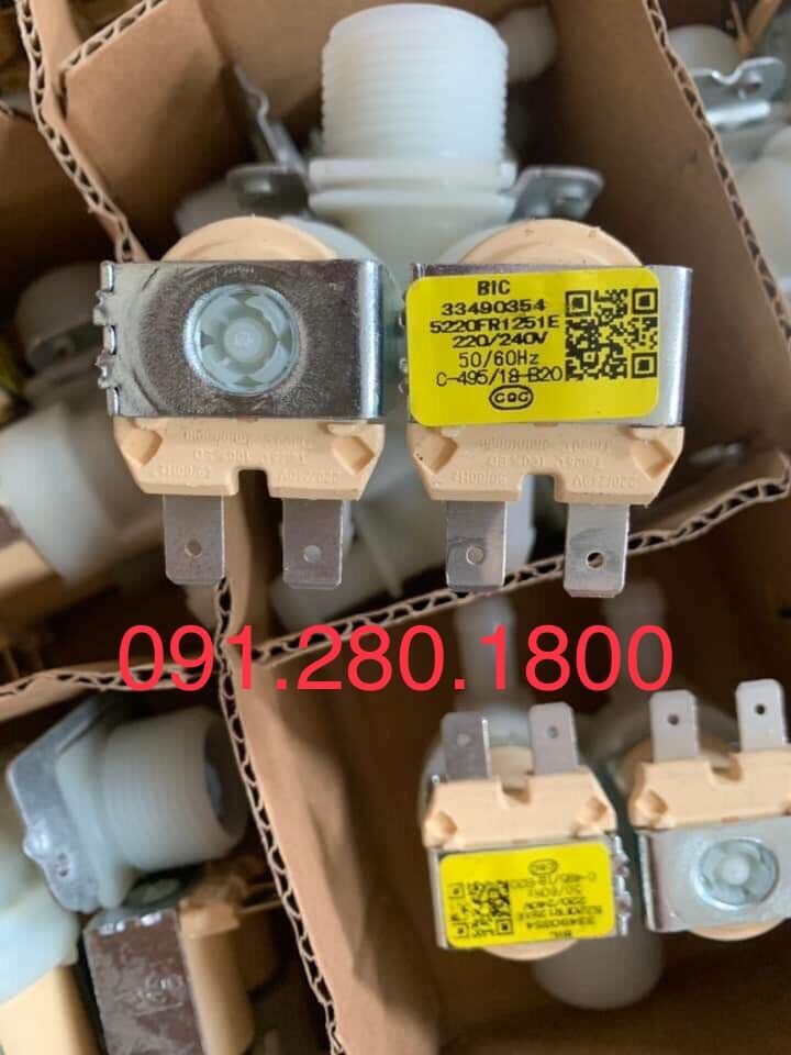 Van cấp nước máy giặt LG 220V, van cấp đôi, 3 ngả, 4 ngả mới chính hãng