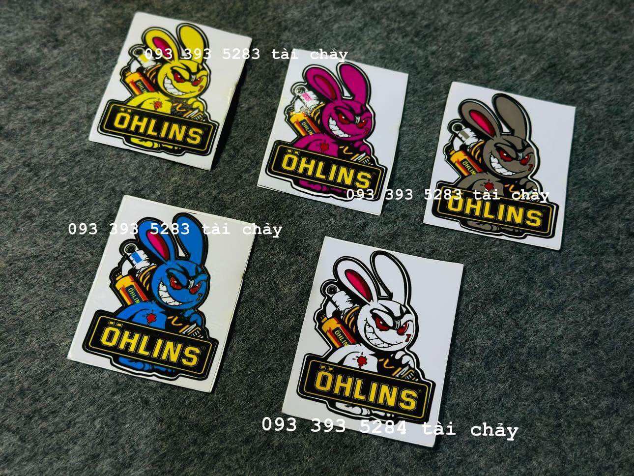 [ 1 MIẾNG ] TEM STICKER THỎ OHNLINS DÁN ĐƯỢC NHIỀU VI TRÍ