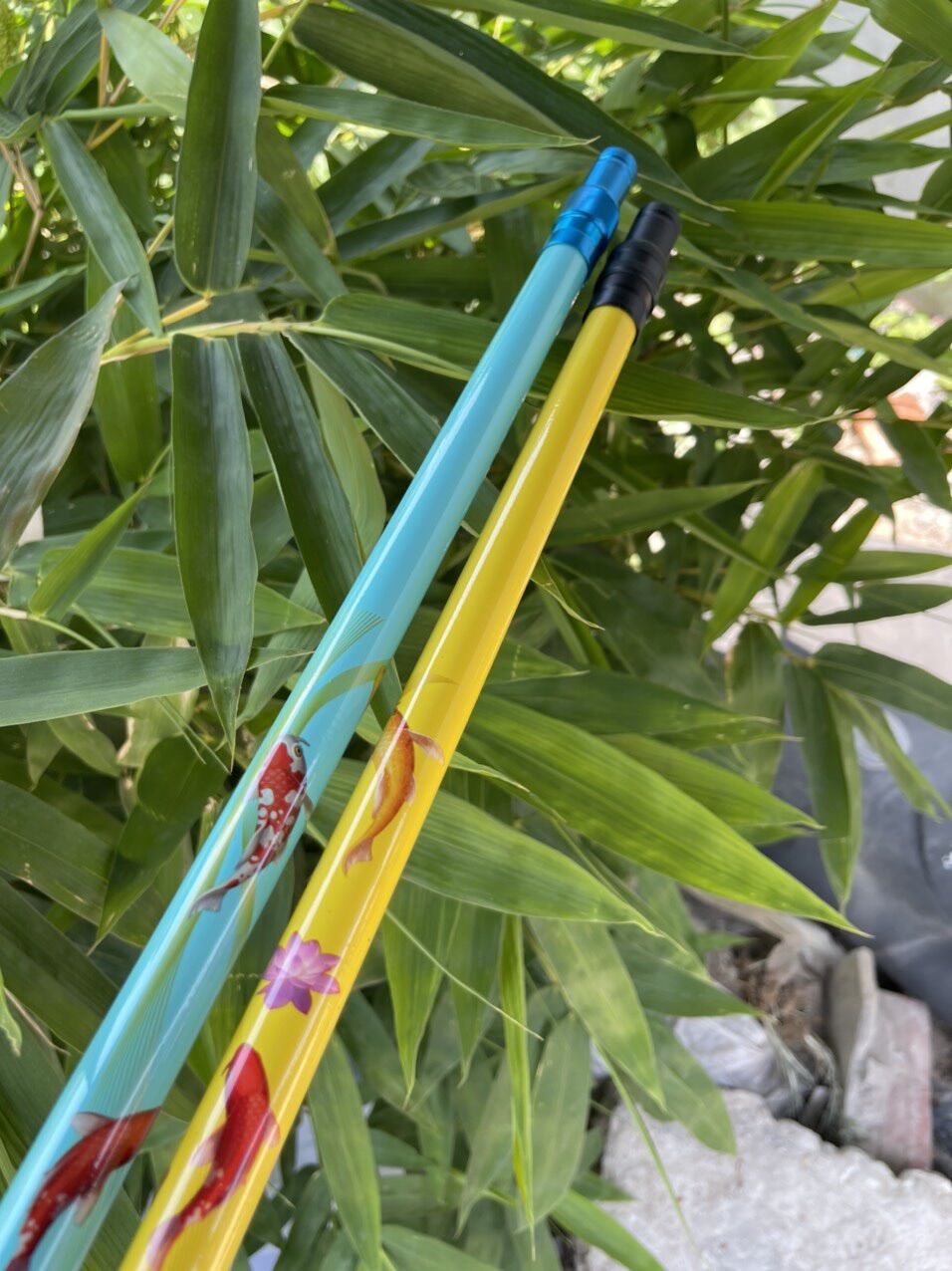 Cán Vợt carbon 2,1M Hoạ Tiết Cá Chép Koi