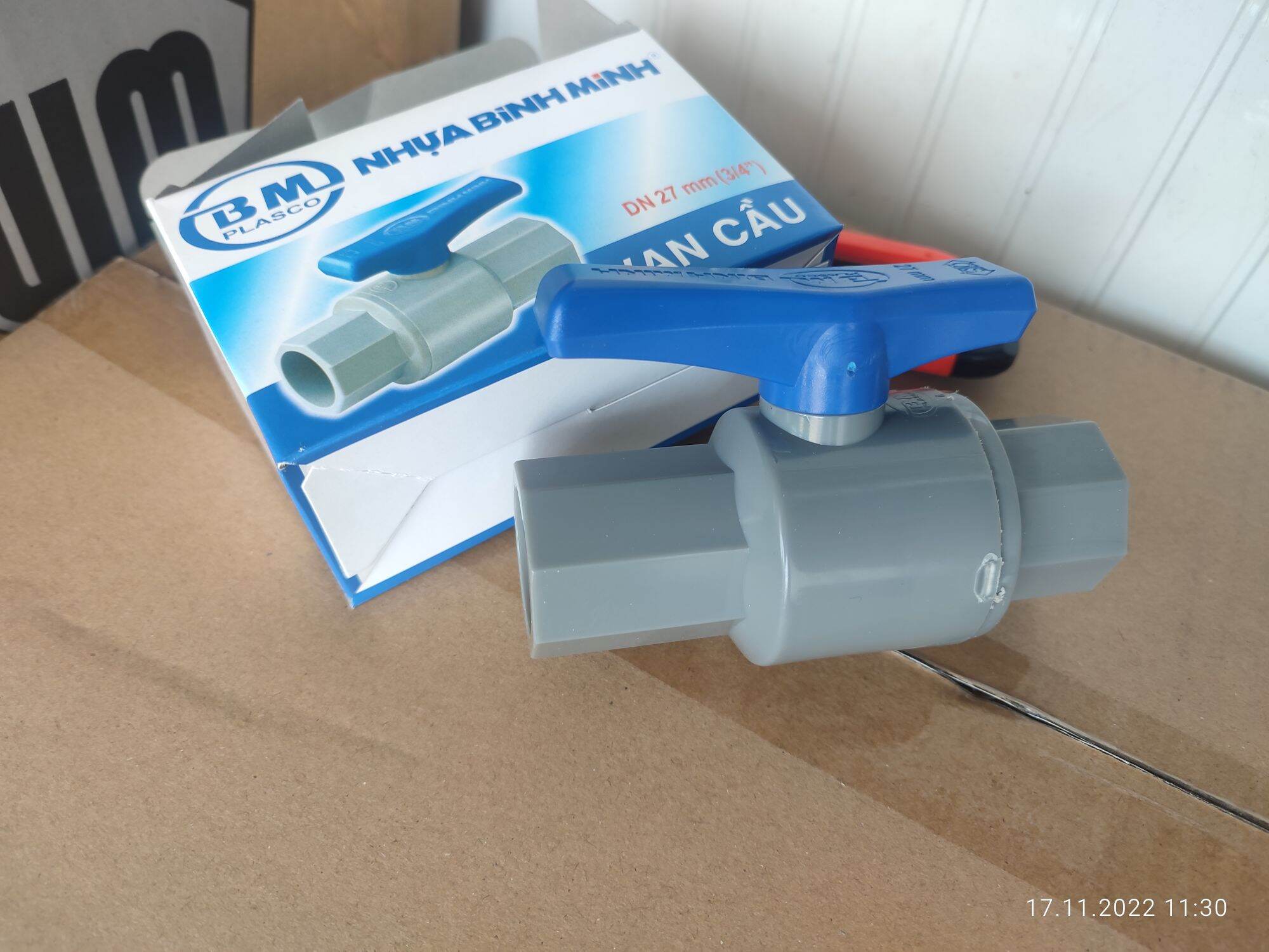 Van nhựa uPVC Bình Minh phi 27mm