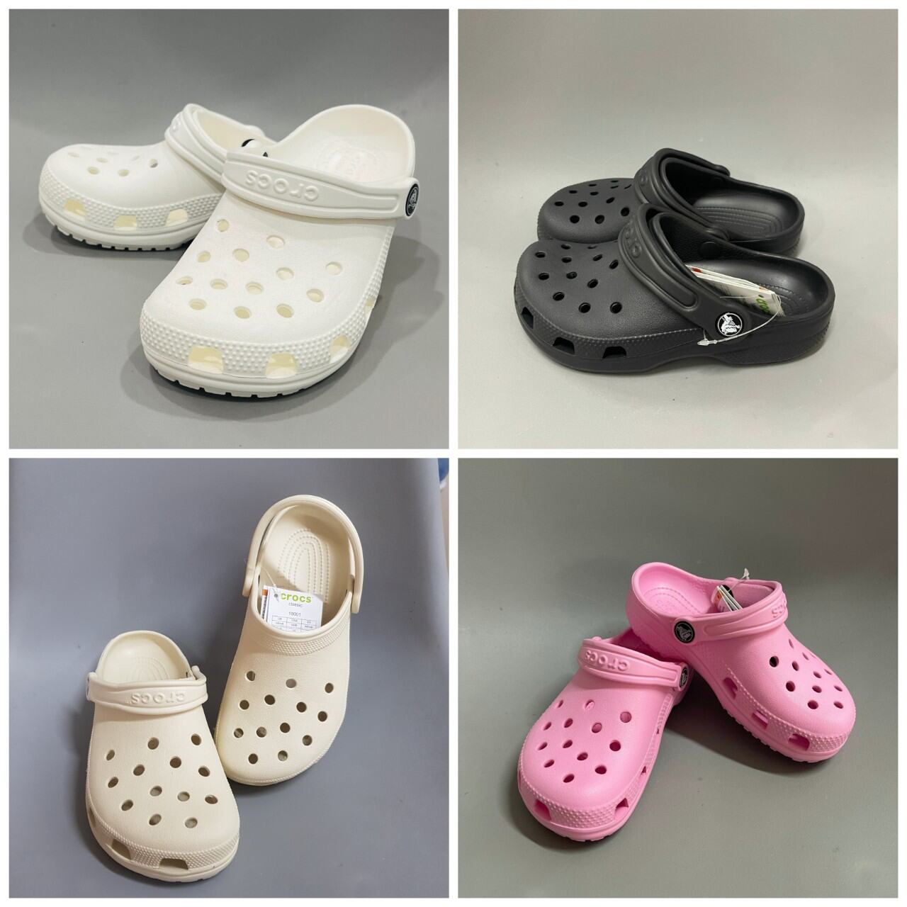 Dép Sục Crocs Classic Cho Người Lớn Nam Nữ Trai Gái Quai Ngang. Sản Phẩm Cao Cấp Nhựa Không Mùi . Trống Trơn Trượt.