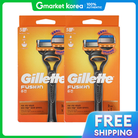 Gillette | Tay cầm dao cạo râu Gillette Fusion Manual (1 cái) + 2 lưỡi dao x 2