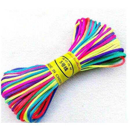 Bó 10m dây tim ngũ sắc 1.5mm tự làm vòng tay handmade