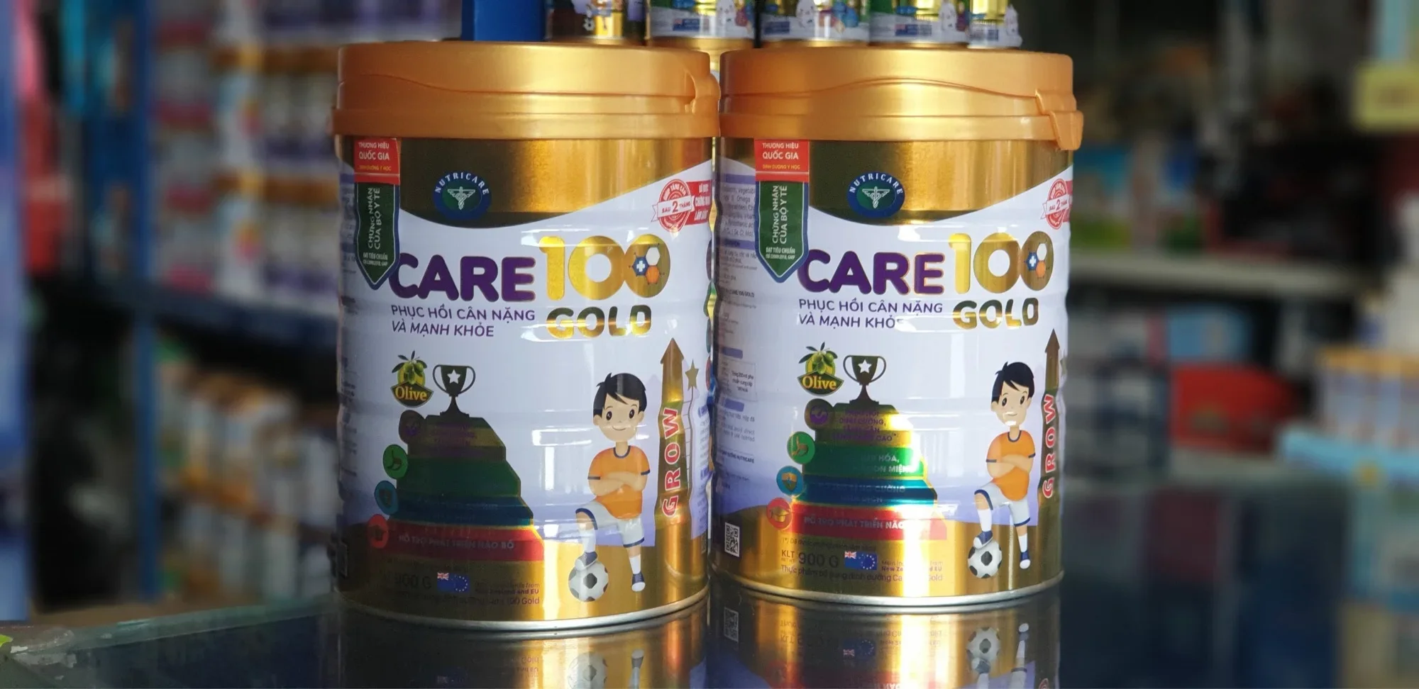 Sữa bột Care 100 Gold 900g (CAM KẾT CHÍNH HÃNG, DATE MỚI)