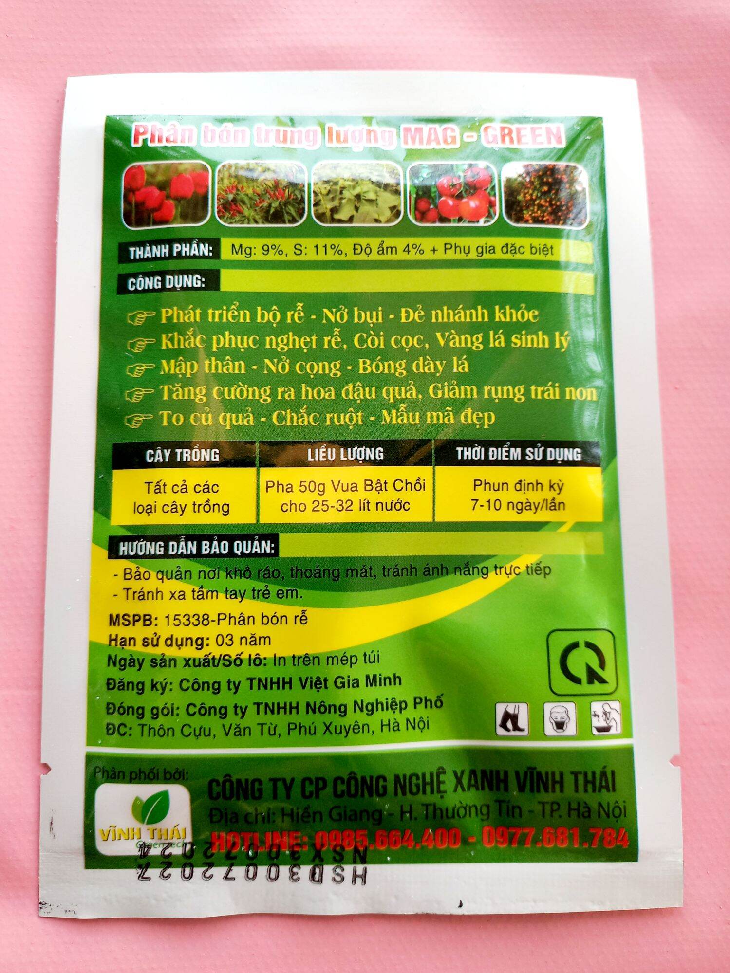 PHÂN BÓN VUA BẬT CHỒI GÓI 50GR MẬP CỌNG,LỚN LÁ,BUNG ĐỌT