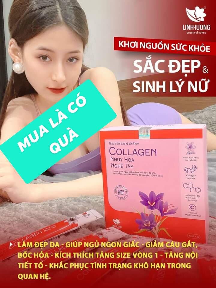 Colagen nhụy hoa nghệ tây Linh Hương