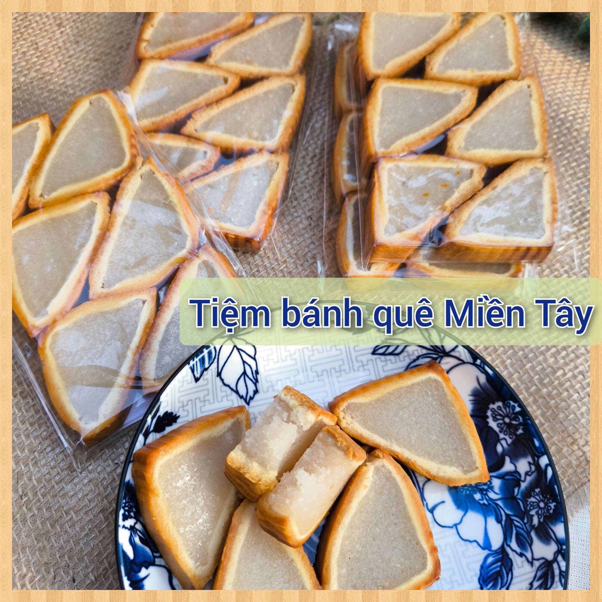 Bánh xà lam dừa tuổi thơ bịch 6 miếng ( Ăn vặt thuần chay)