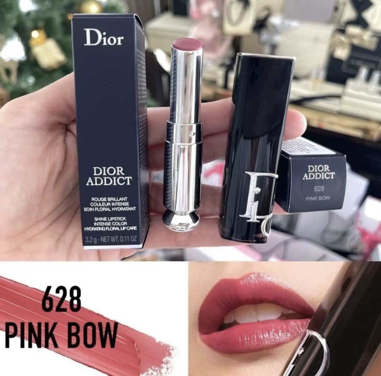 Dior  Addict Shine Lipstick Intense Color Hydrating Lipstick628 Pink Bow   eBay