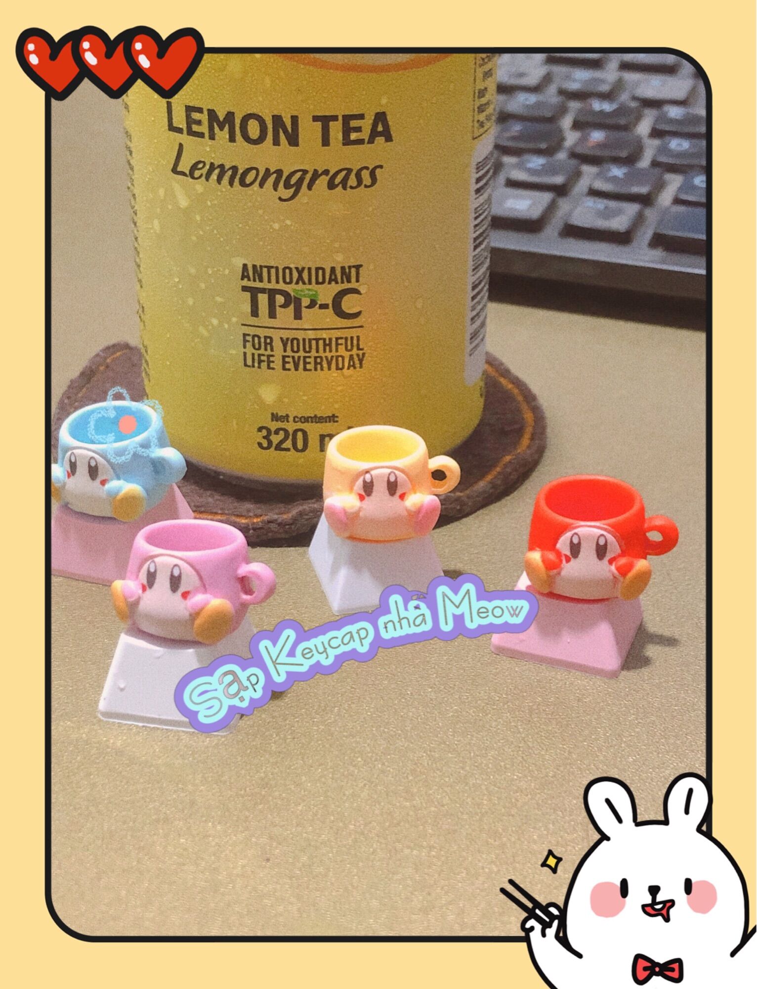 Keycap Ly hoạt hình Kirby