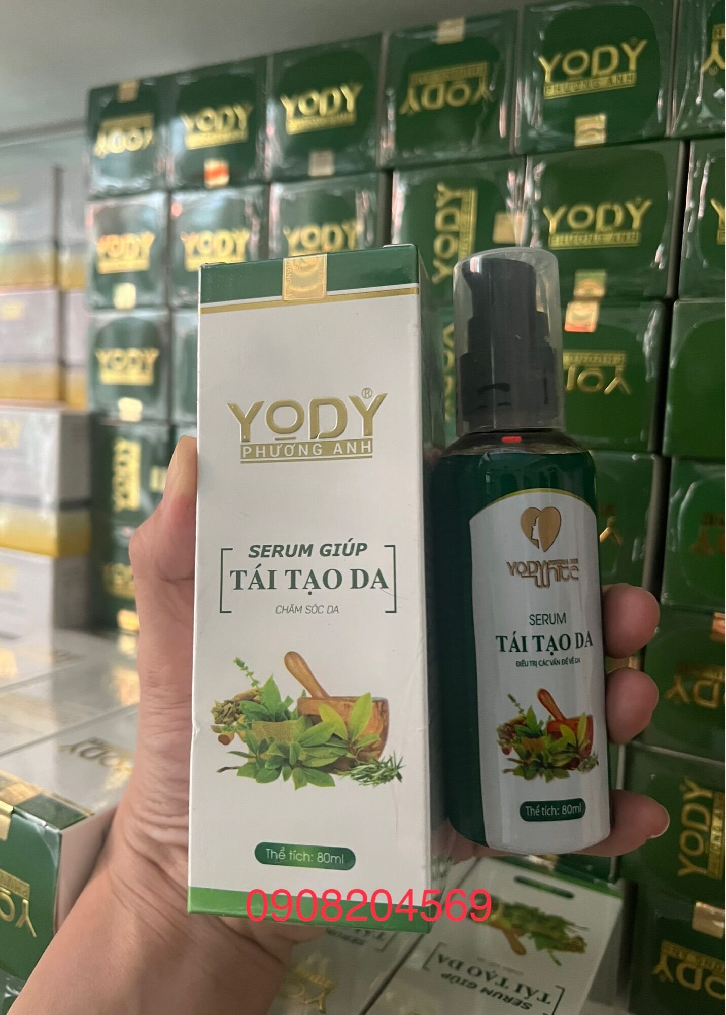 SERUM THẢO DƯỢC TÁI TẠO DA YODY (miễn ship )