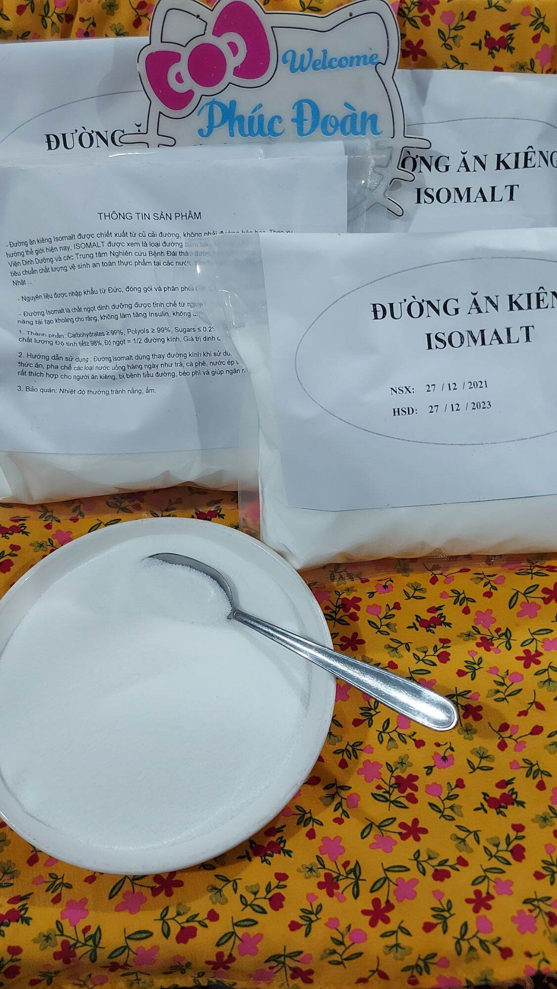 1kg Đường Ăn Kiêng Isomalt ( chiết ra từ bao 25kg)