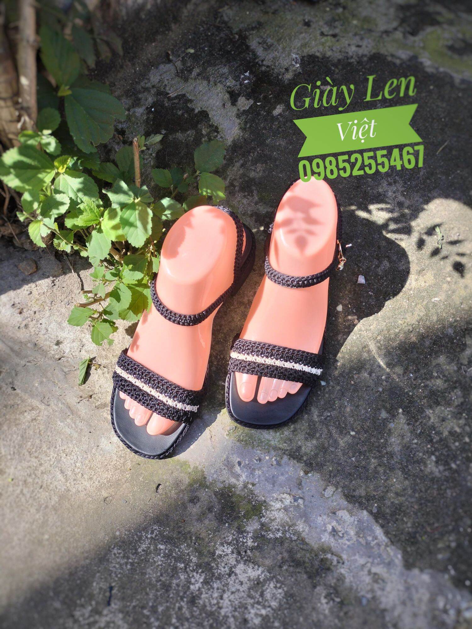 Đế mũi vuông hai lớp 5cm móc giày len