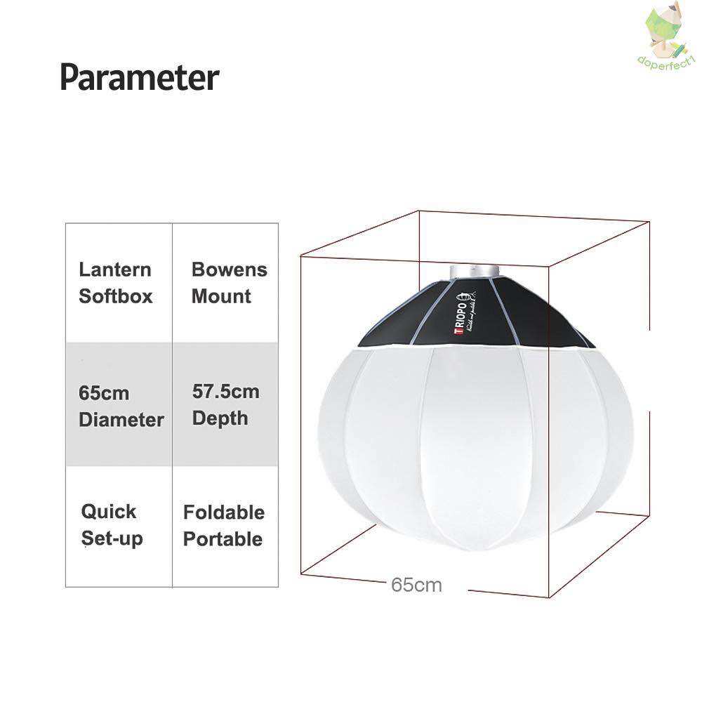 Softbox Cầu (China Ball) Triopo KQ-65, KQ-85