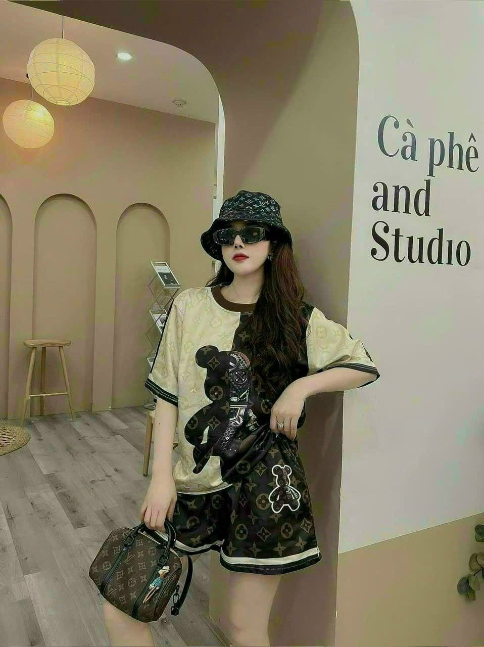 BỘ SHORT HOẠ TIẾT GẤU 3D CAO CẤP