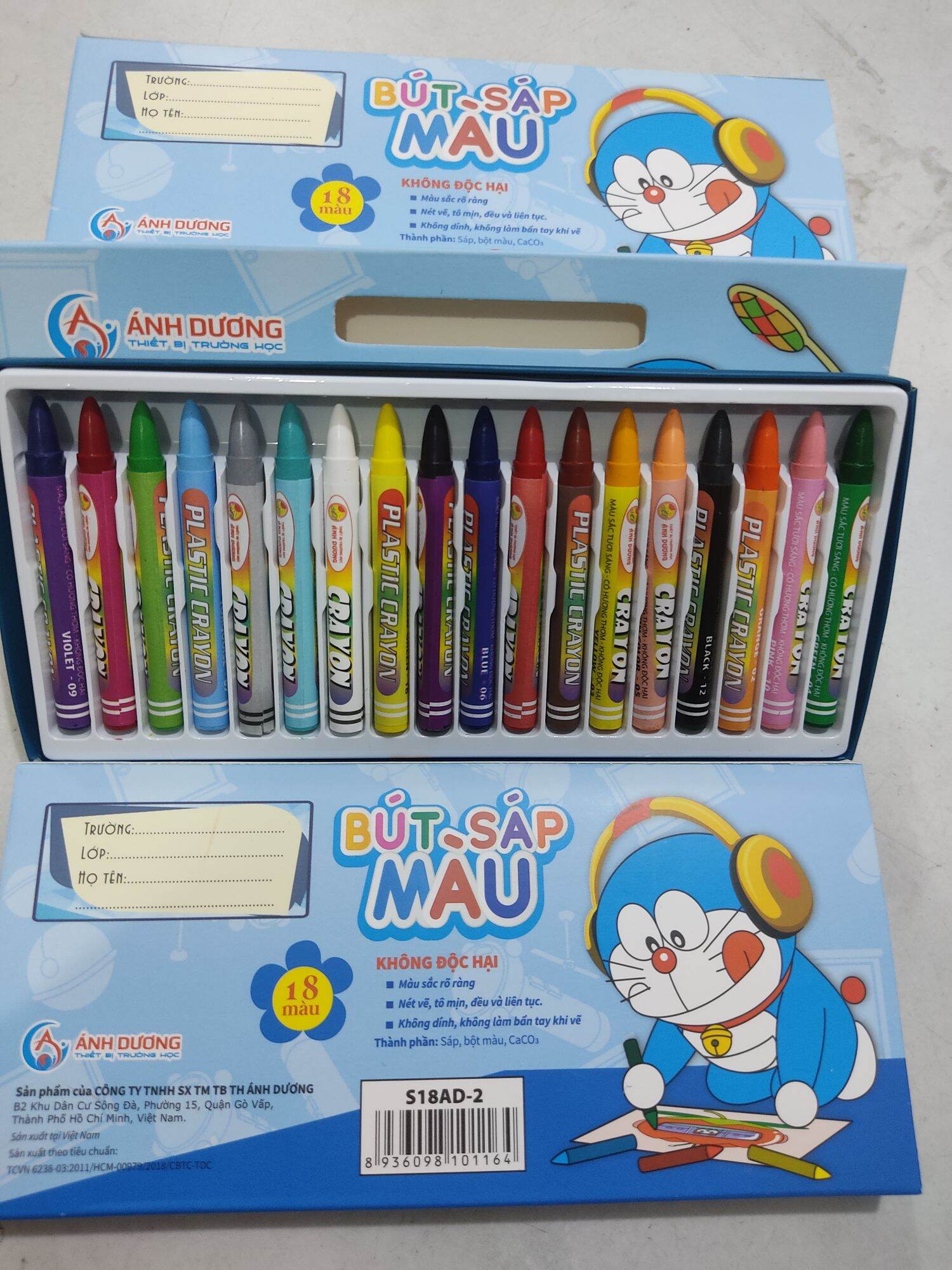 Sáp 18 mầu made in vn