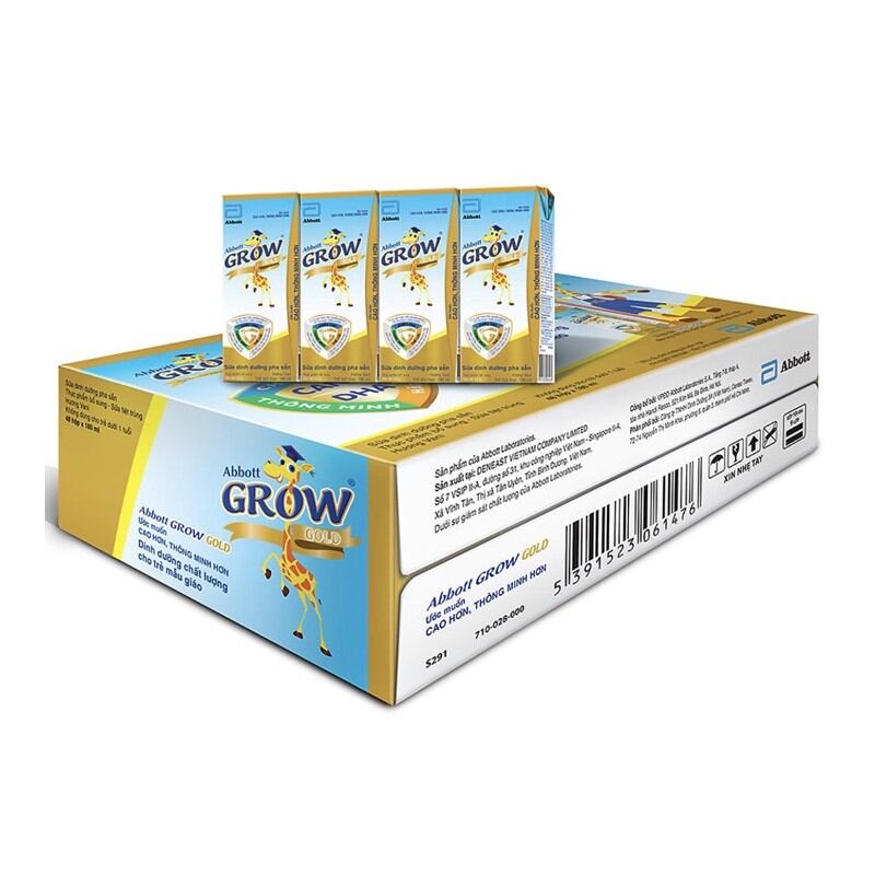 Thùng 48 hộp pha sẵn grow abott 180 ml