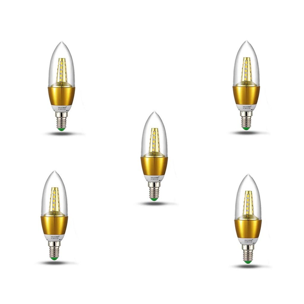 Bóng led quả nhót 5w đuôi e14, e27 trắng vàng.