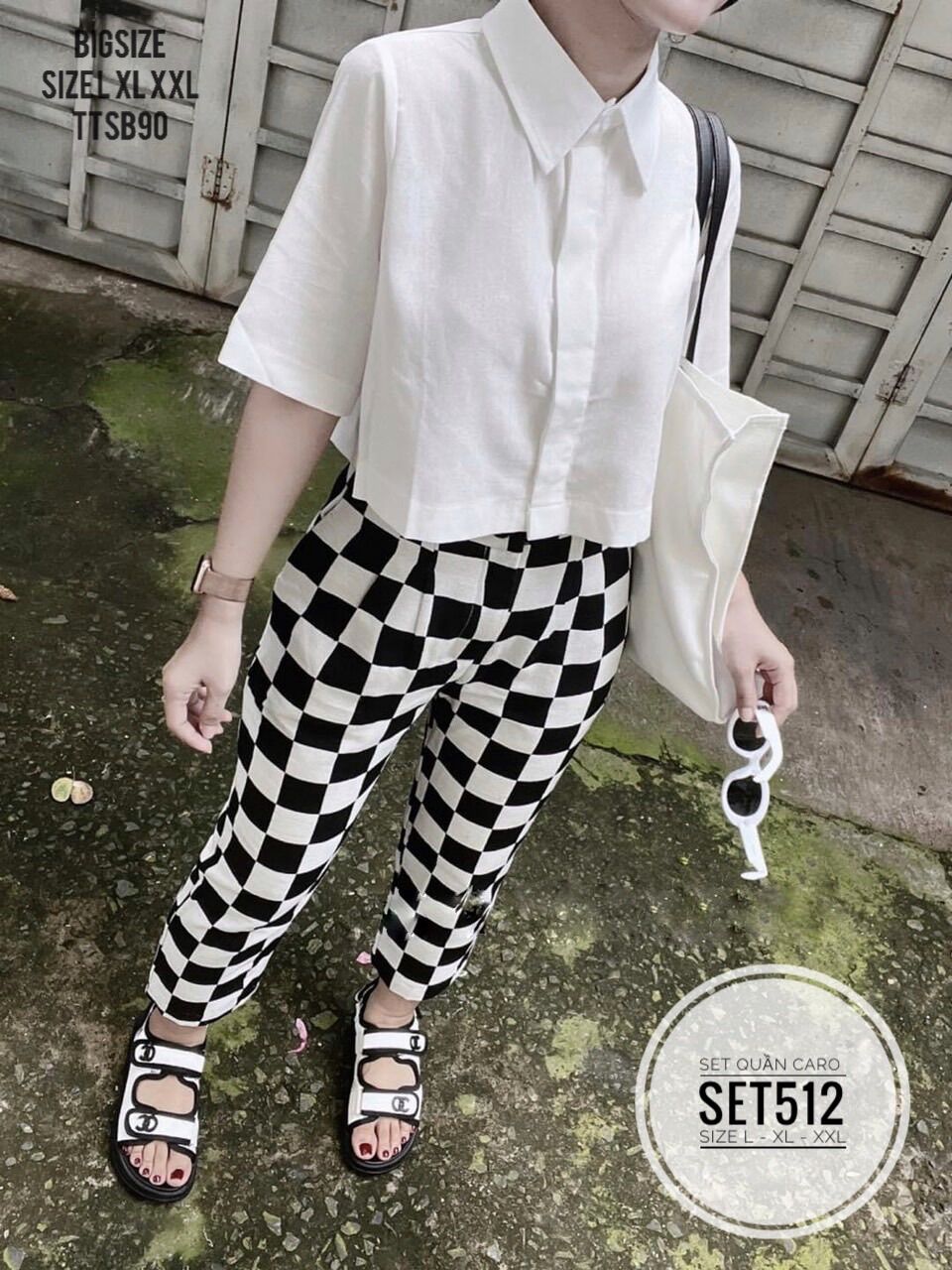 Bigsize 60- 90kg SET QUẦN CARO