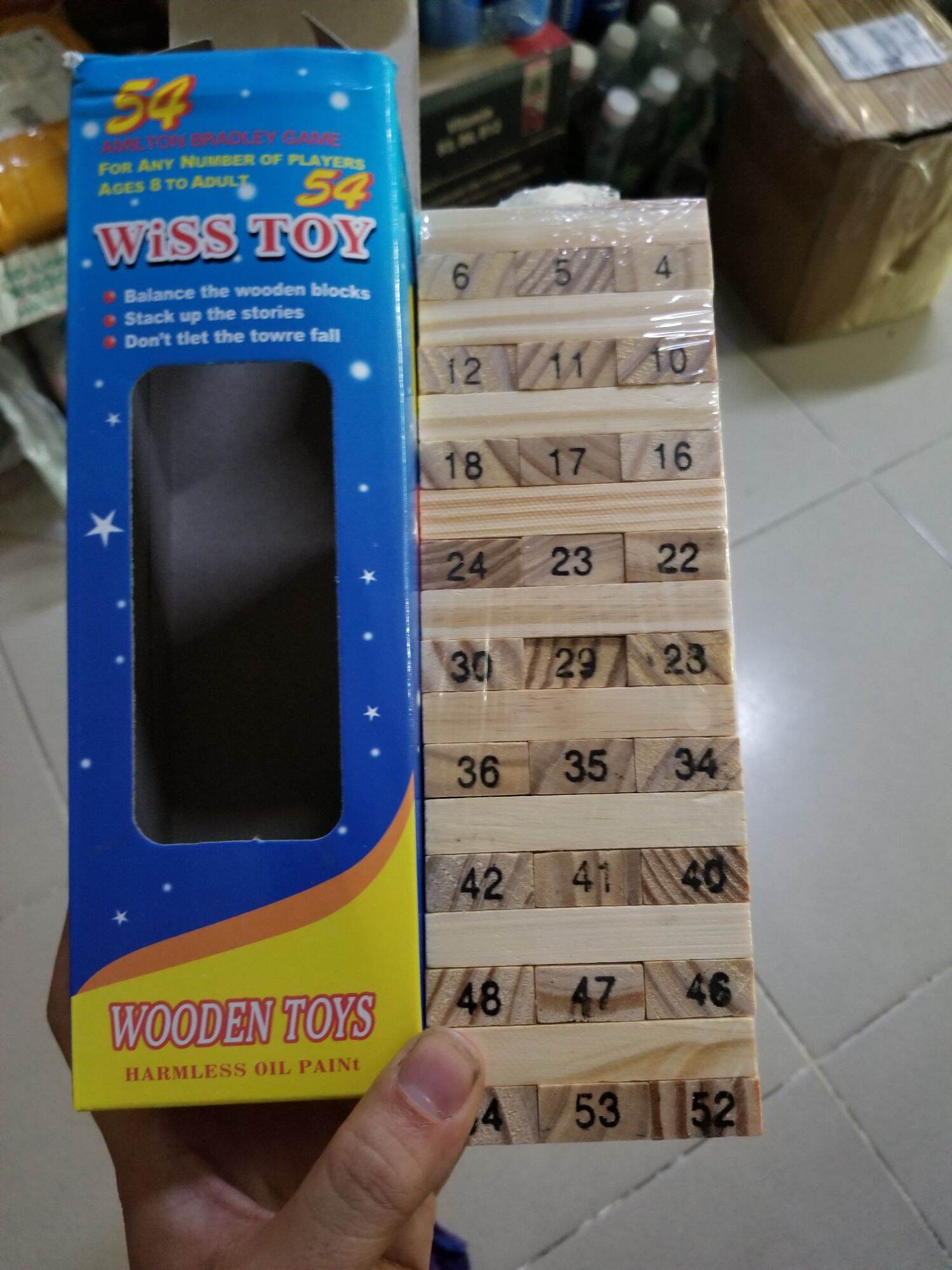Bộ Đồ Chơi Rút Gỗ Size Lớn Có Số