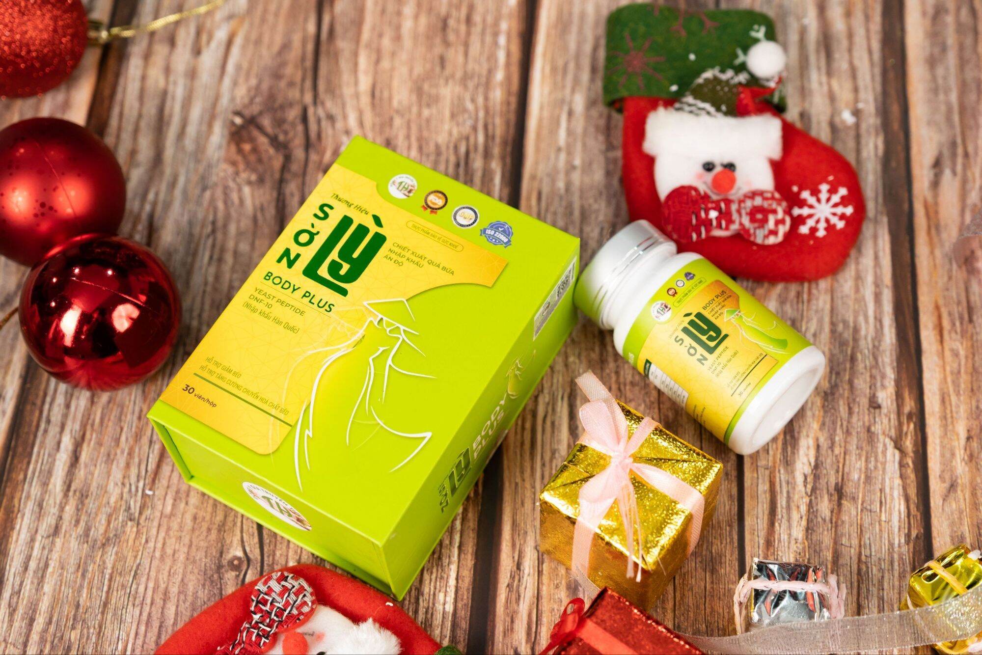 giảm cân đặc biệt Tiến hạnh Sờn Lỳ Body plus hộp 30 viên tặng 30 viên detox cần tây chính hãng