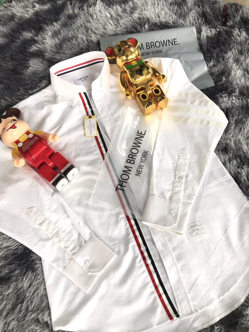 Áo sơ mi Thom Brown 4 sọc trắng