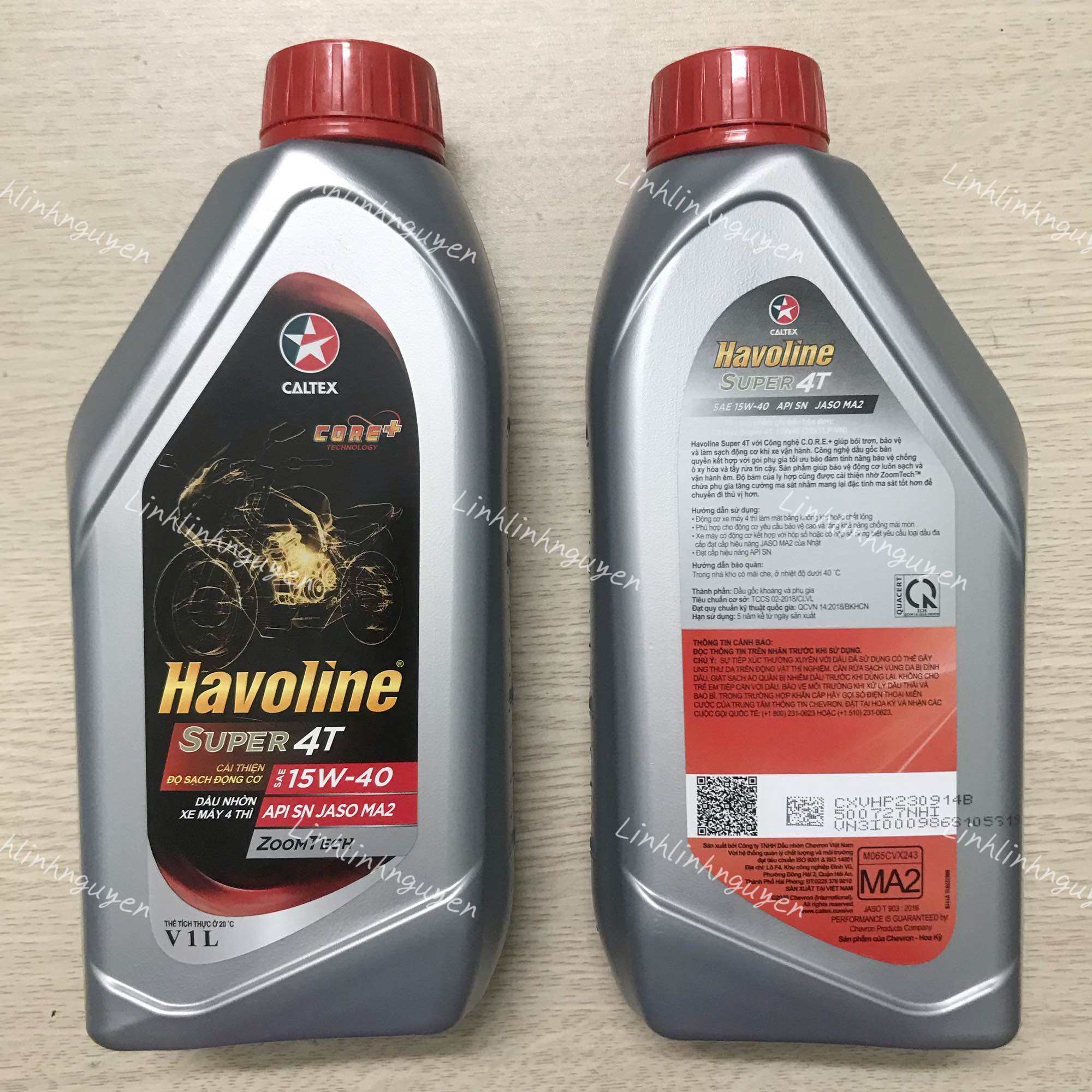 Dầu nhớt Caltex Havoline Super 4T 15W40 20W50 1 Lít