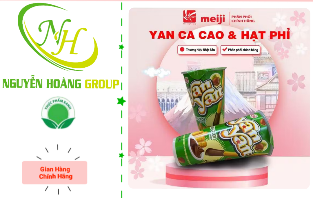 MEIJI - Bánh Yan Yan Chocolate 50g