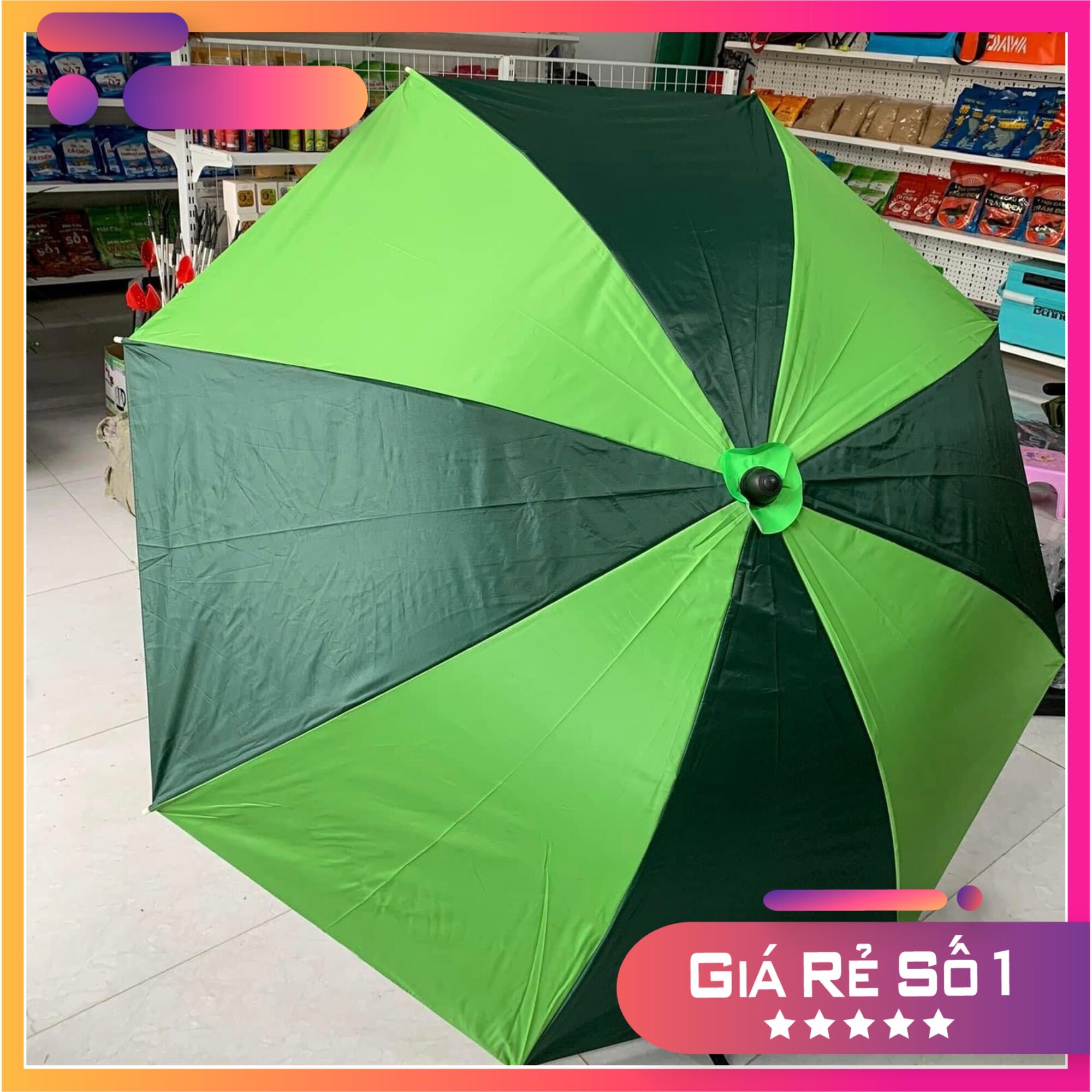 Ô dù câu cá che nắng mưa 1m8 quay 360 giá rẻ