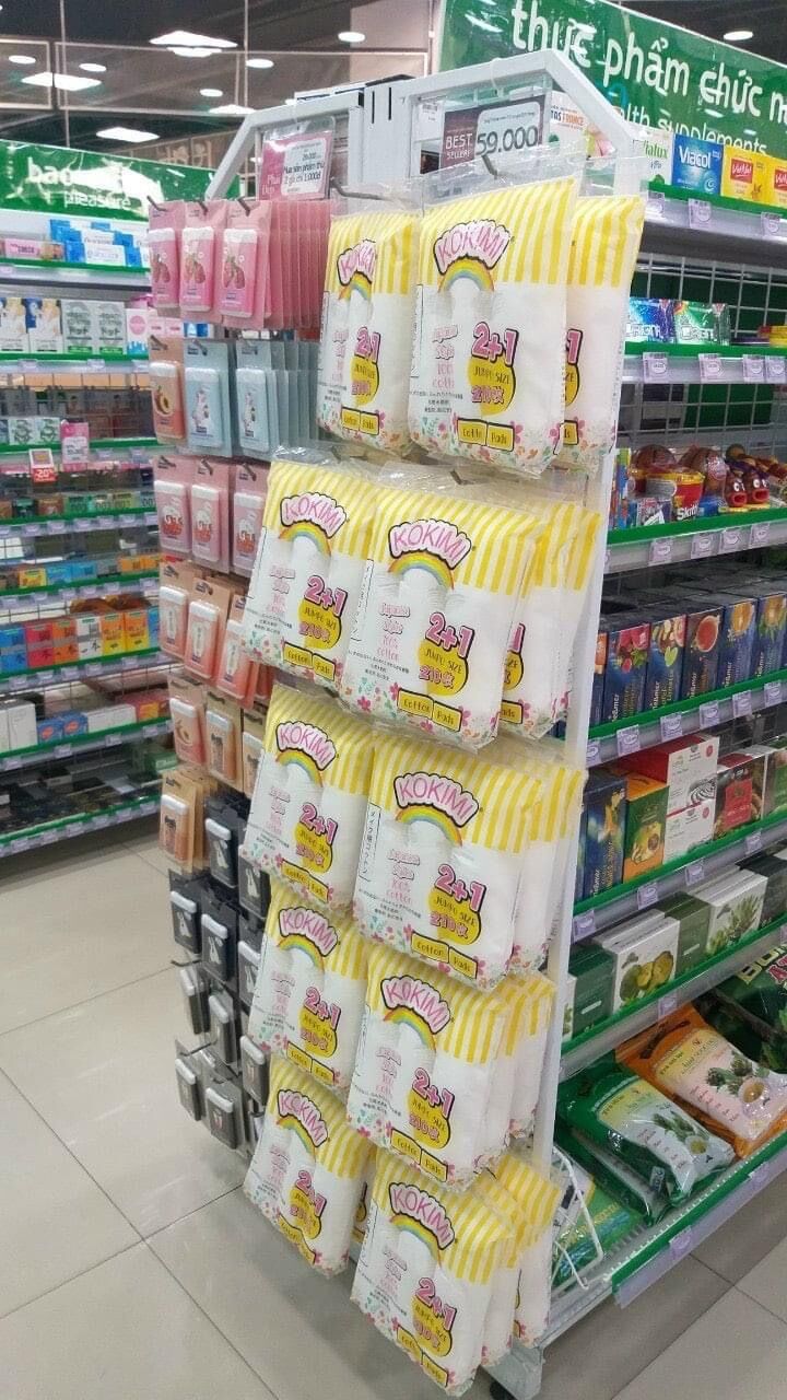 BÔNG TẨY TRANG KOKIMI 210 MIẾNG 100% COTTON