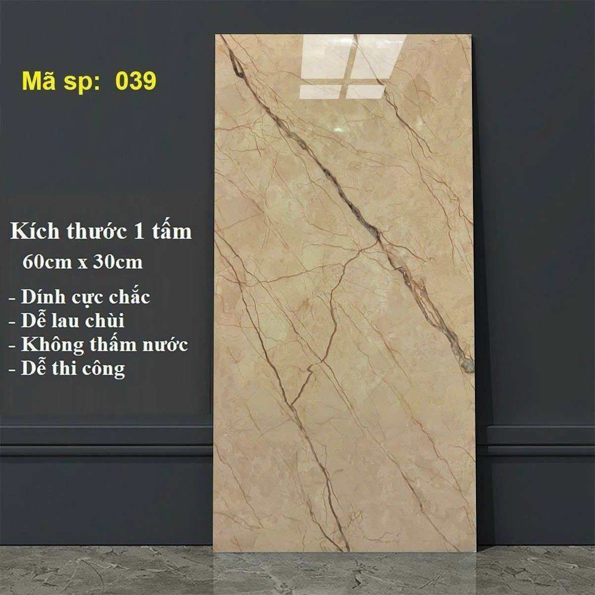 [Hoả Tốc]Tấm ốp tường PVC vân đá 30x60 có sẵn keo, Miếng dán tường giả đá cao cấp, giả gạch men giá rẻ