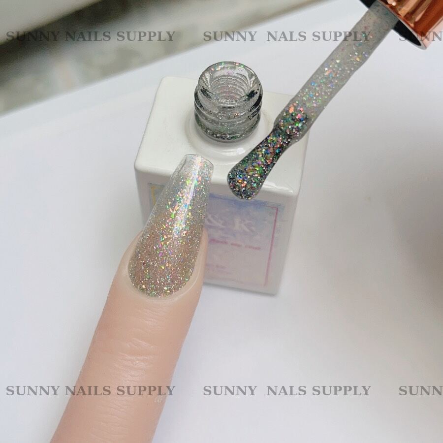 Sơn top gel nhũ Flash khổng tước siêu sáng A&K