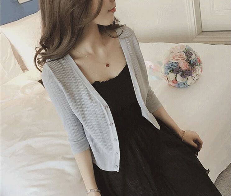 Áo Khoác Len Cardigan Mỏng Cực Xinh