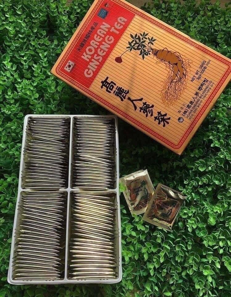 Trà hồng sâm Hàn Quốc Hộp/100 gói x 3gr