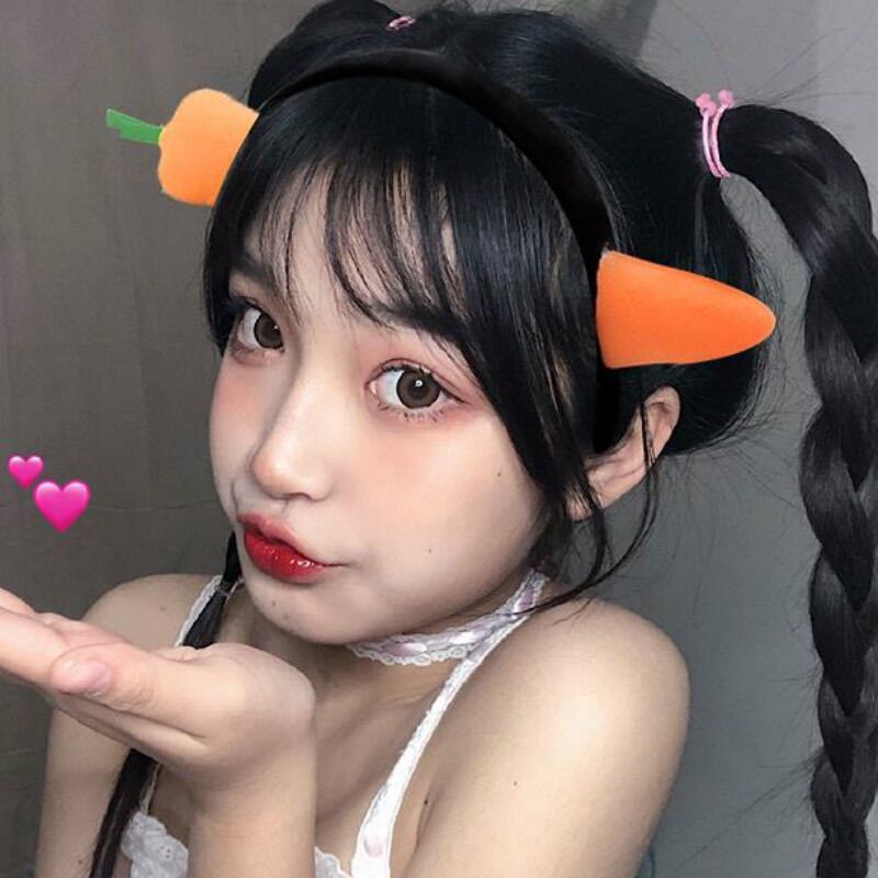 Bờm cá,bờm củ cà rốt siêu xinh,siêu kute