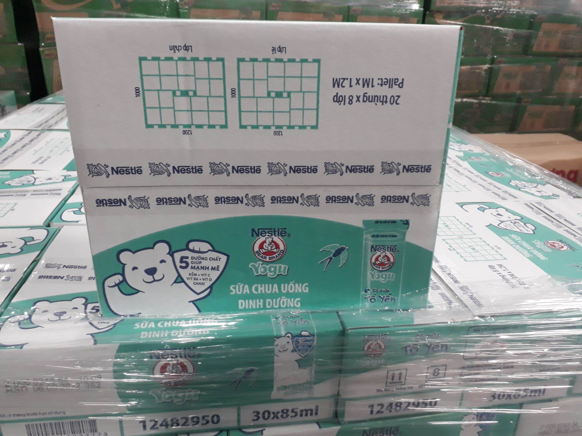 Thùng sữa chua uống dinh dưỡng Nestle 30 gói x 85ml bao bì mới