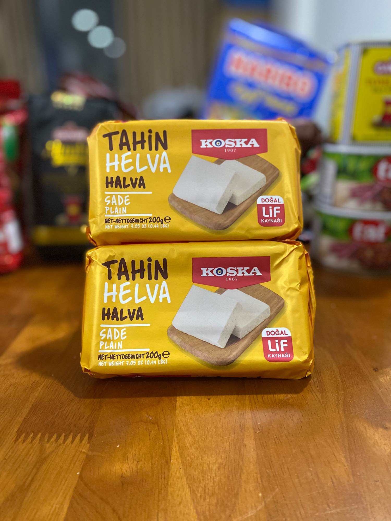 Turkish Tahini Halva Plain Koska 200 gr