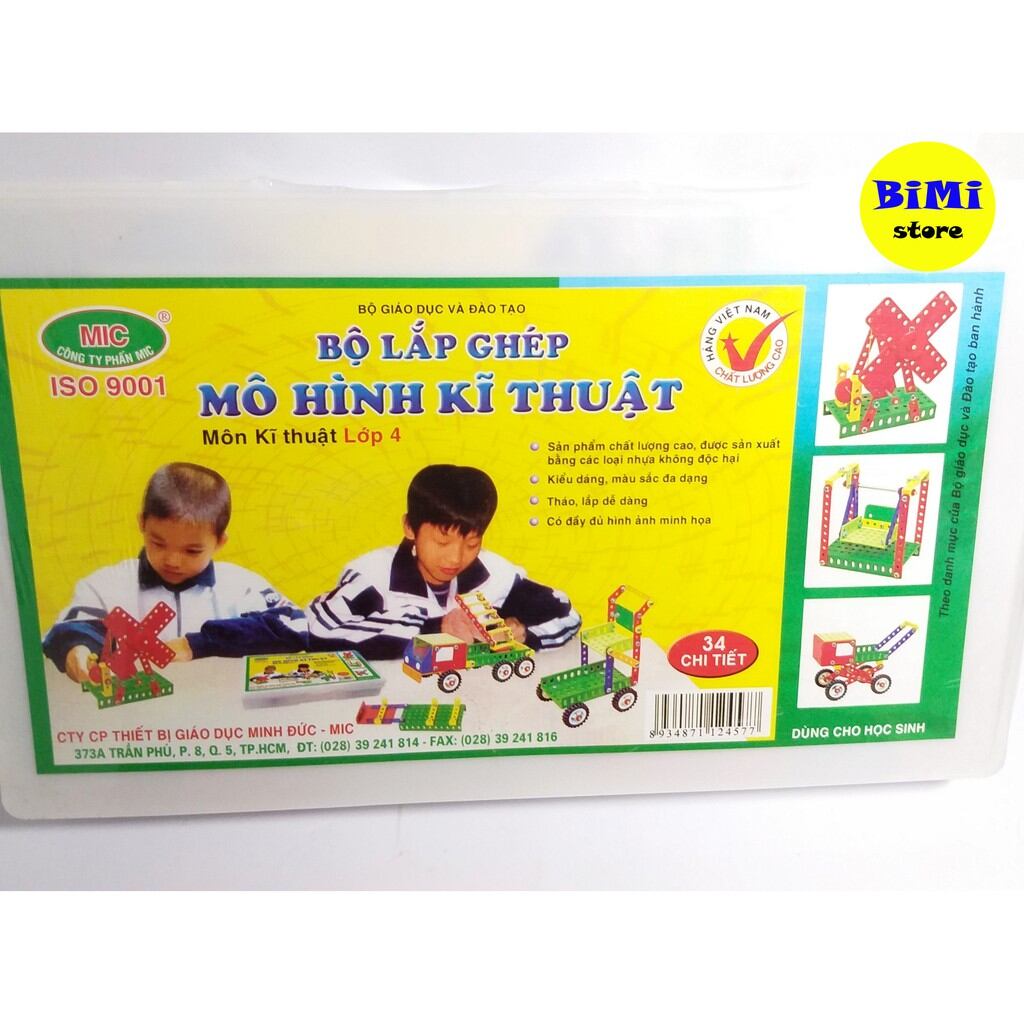 Bộ lắp ghép mô hình kỹ thuật Mic lớp 4, lớp 5 - BiMistore